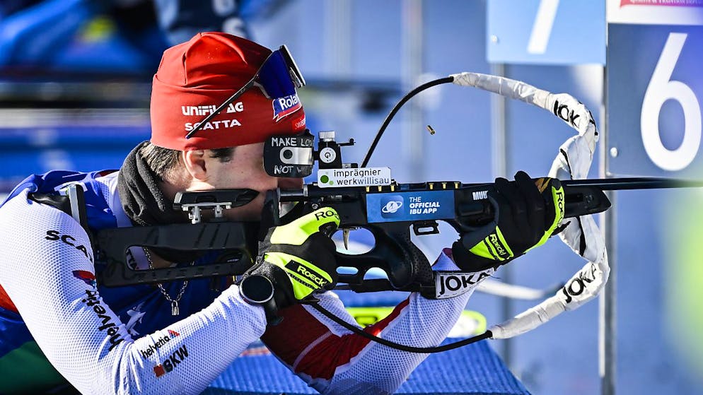 Im Schiessstand gehörten die Schweizer mit Schlussläufer Niklas Hartweg zu den Besten, läuferisch war man nicht gut genug: Gibt im Endresultat einen soliden 7. Platz