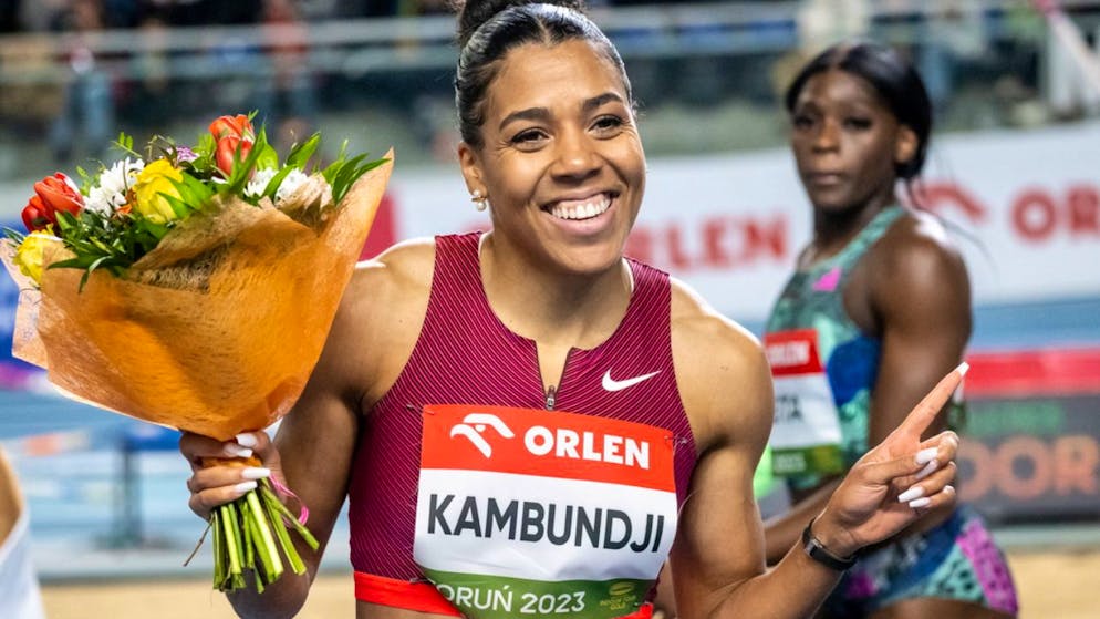 Bereits wieder sehr schnell: Die Hallen-Weltmeisterin Mujinga Kambundji gewann beim Hallenmeeting im polnischen Torun.