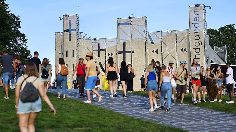 Das Tanzzelt auf dem Gurten im Sommer 2022. Künftig wollen das Gurtenfestival und die Bernexpo Groupe auch gemeinsame Konzertreihen auf dem Bernexpo-Gelände durchführen. (Archiv)