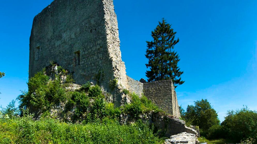 Die Ruine Farnsburg zwischen Ormalingen, Buus und Hemmiken wird saniert, was teurer kommt als ursprünglich geplant. (Archvivbild)
