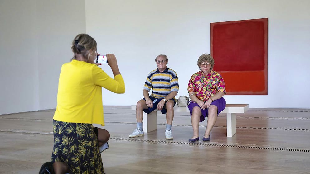 Im Jahr 2022 besuchten über 360'000 Menschen die Fondation Beyeler - unter anderem die Jubiläumsstellung mit den Skulpturen von Duane Hanson. (Archivbild)