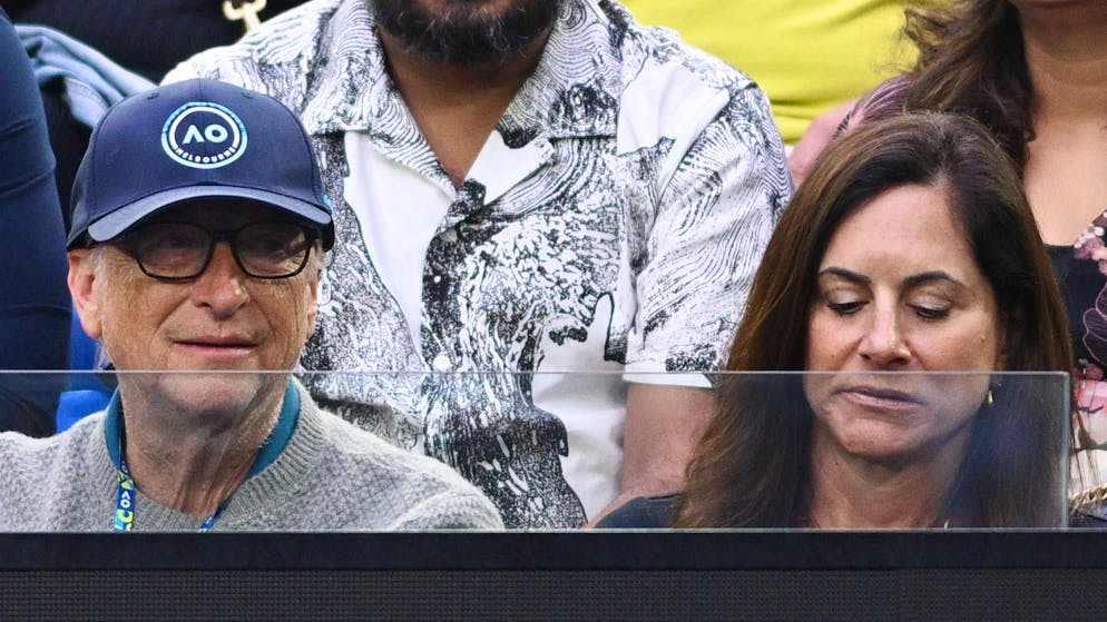 Bill Gates schaute sich zusammen mit Paula Hurd Ende Januar das Herren-Finale der Australian Open in Melbourne an.