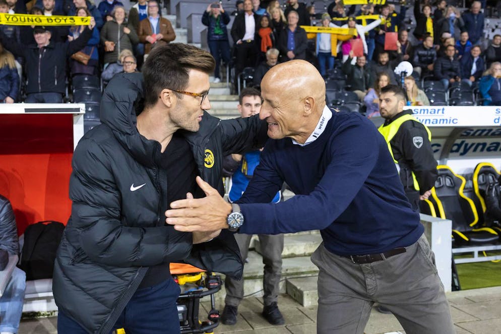 YB-FCSG: Ein neuer Klassiker wird geboren. Diese Saison ein Duell auf Augenhöhe also zwischen YB-Coach Wicky und St.Gallen-Trainer Zeidler.