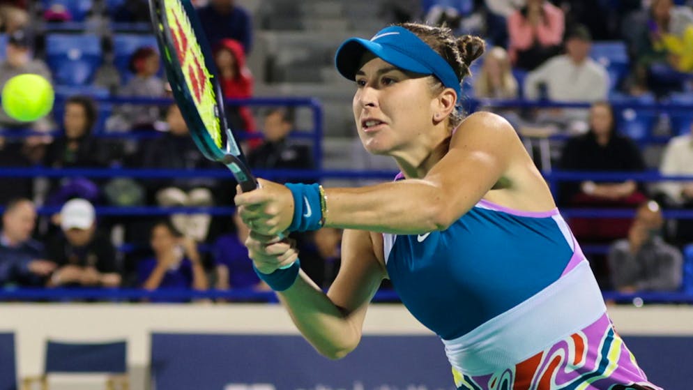 Zieht die Vorhand mit Topspin voll durch: Belinda Bencic.