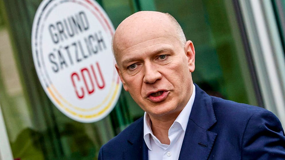 Kai Wegner, CDU-Spitzenkandidat bei der Berliner Wahl zum Abgeordnetenhaus. Foto: Axel Heimken/dpa