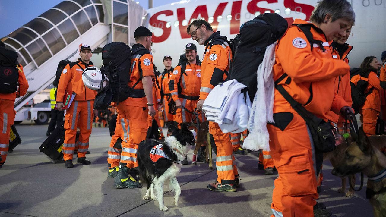 Türkei – Syrien. Rettungsspezialisten nach Einsatz in Türkei zurück in der Schweiz