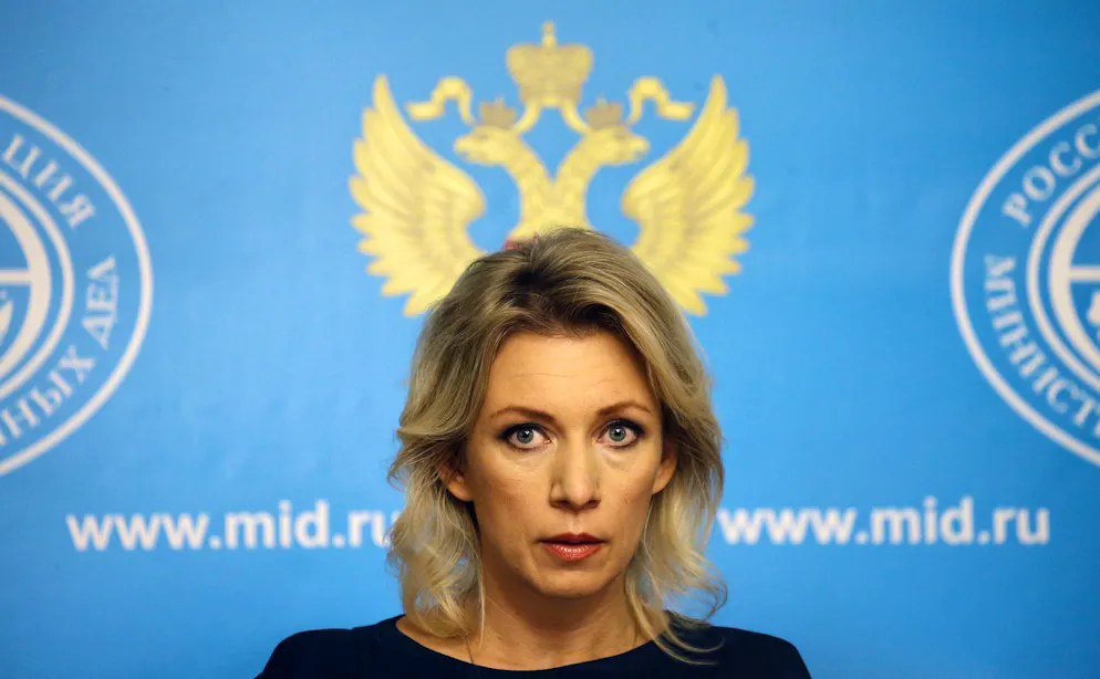 Die Sprecherin des russischen Aussenministeriums Maria Sacharowa.