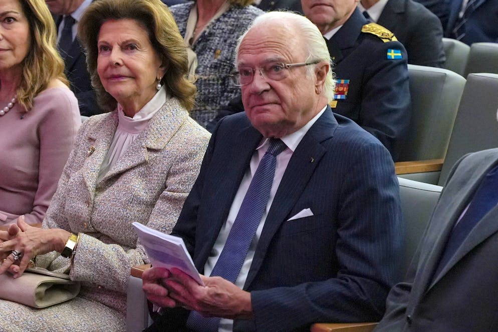 Schwedens König Carl XVI. Gustaf und Königin Silvia 2022 in Amman.