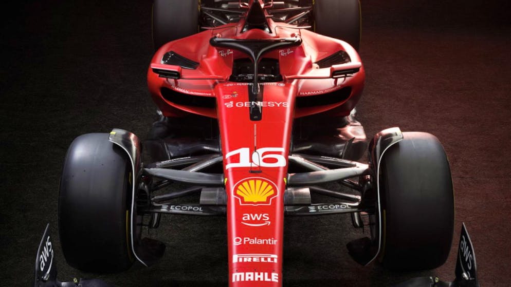 Leclerc drehte erste Runden im neuen Ferrari - Gallery. Der Ferrari SF-23 von oben