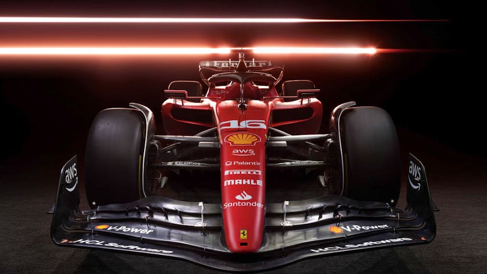 Leclerc drehte erste Runden im neuen Ferrari - Gallery. Der Ferrari SF-23 von vorne