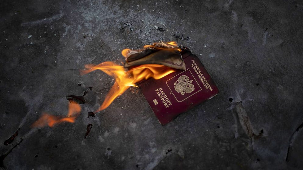 Chronik des Kriegsausbruchs: Der 24. Februar 2022 in Bildern. <strong>11:30 Uhr</strong> – Selenskyjs Ansprache an die russischen Bürger: «Es ist an der Zeit, dass alle, die ihr Gewissen in Russland noch nicht verloren haben, herauskommen und gegen den Krieg mit der Ukraine protestieren.»