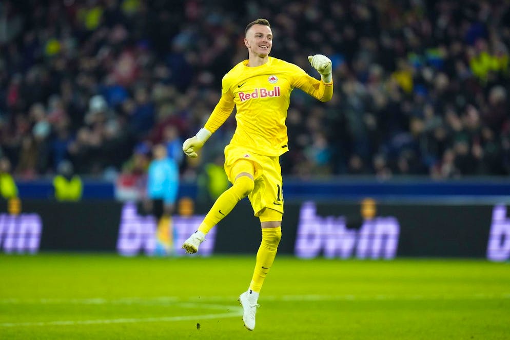 Philipp Köhn hat mit seiner Mega-Reaktion grossen Anteil am 1:0-Erfolg seiner Salzburger.