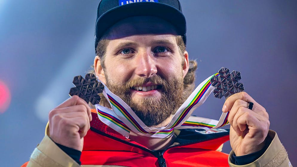 Marco Schwarz hat am Freitag seine zweite Medaille an dieser WM gewonnen.