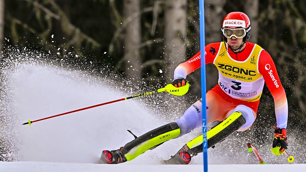 Ramon Zenhäusern büsste als bester Schweizer acht Zehntel auf die Bestzeit ein