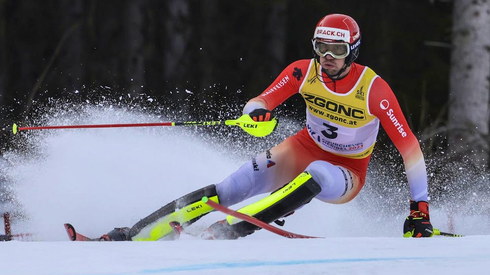 Ramon Zenhäusern bester Schweizer im 1. Lauf. 