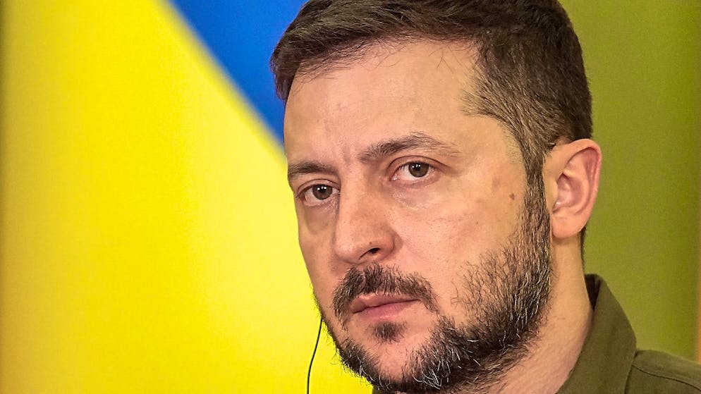 ARCHIV - «Sanktionsschritt unseres Staates gegen all jene, die die russische Aggression speisen»: Wolodymyr Selenskyj. Foto: Michael Kappeler/dpa