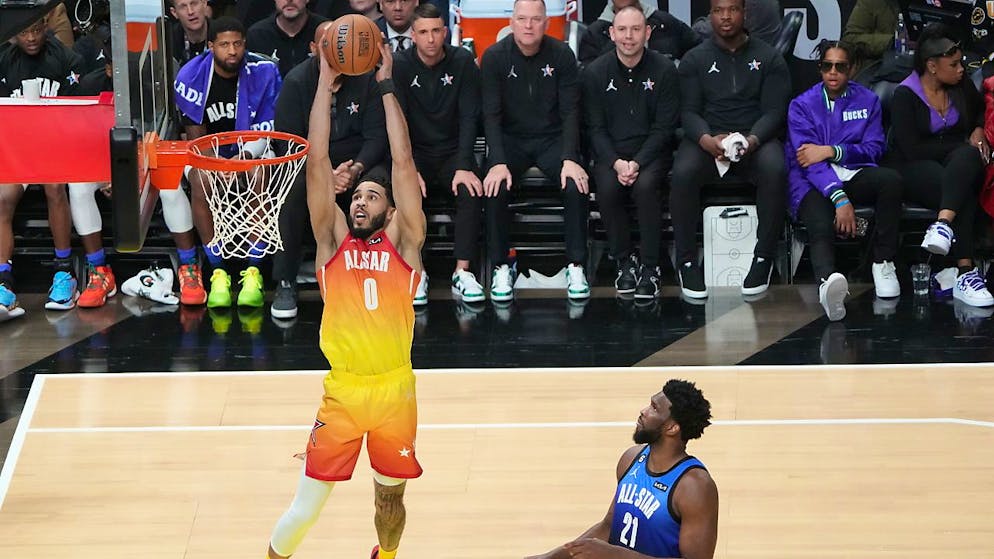 Jayson Tatum spielt im All-Star-Game gross auf.