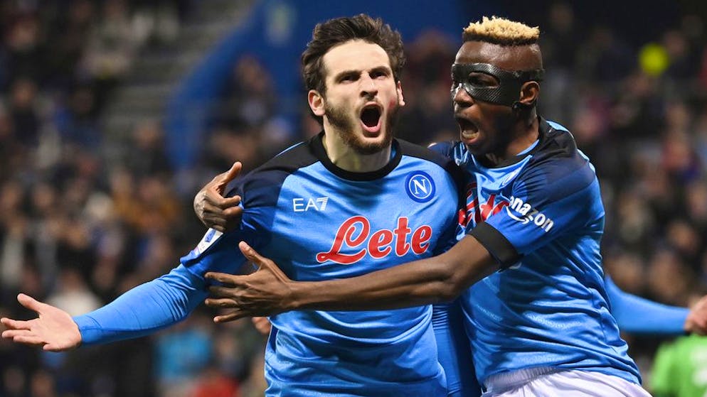 Unfassbar gut in Form: Khvicha Kvaratskhelia (links) und Victor Osimhen.