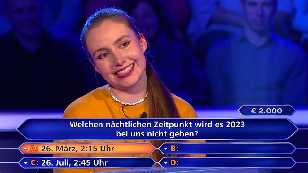 Lange Leitung. Biologie-Studentin lässt Günther Jauch fast verzweifeln