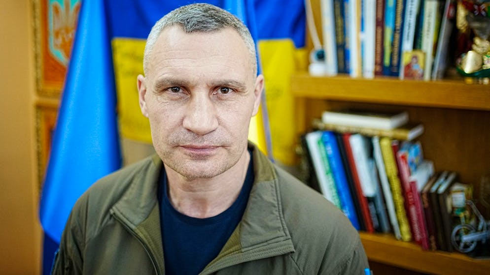 Vitali Klitschko, Bürgermeister von Kiew, in seinem Büro im Rathaus der ukrainischen Hauptstadt.