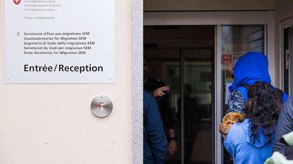 Das Bundesasylzentrum in Boudry NE ist mit einer grossen Zahl von Flüchtlingen konfrontiert, von denen einige Probleme bereiten. (Archivbild)