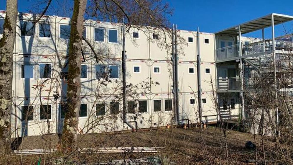 Die Flüchtlingsunterkunft in Meggen soll längstens drei Jahre in Betrieb sein.