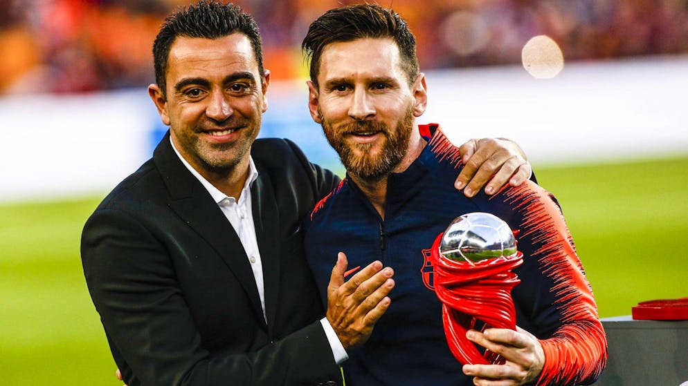 Xavi gehörte zu den ersten Gratulanten zum WM-Titel von Lionel Messi.