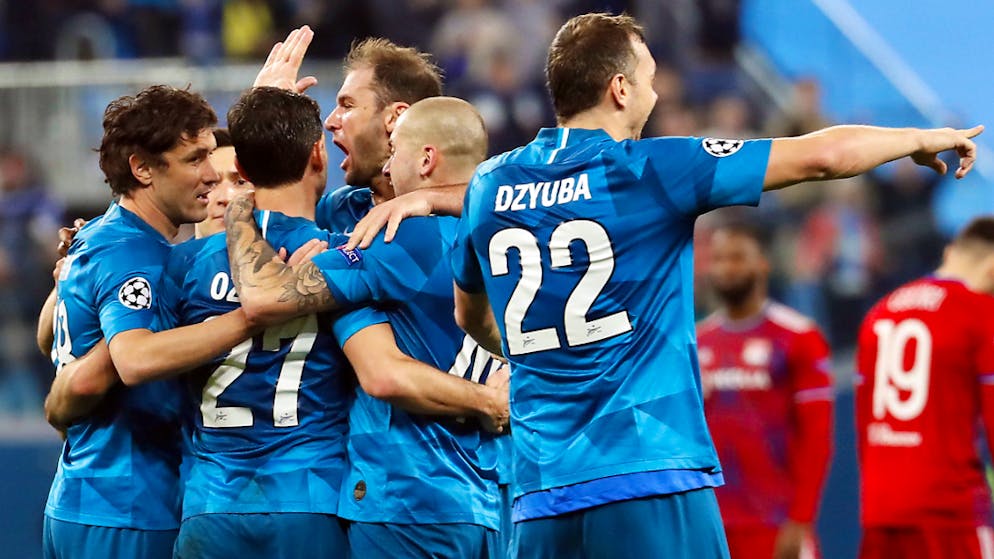 Les clubs russes, ici le Zenit Saint-Pétersbourg, resteront exclus des compétitions européennes.