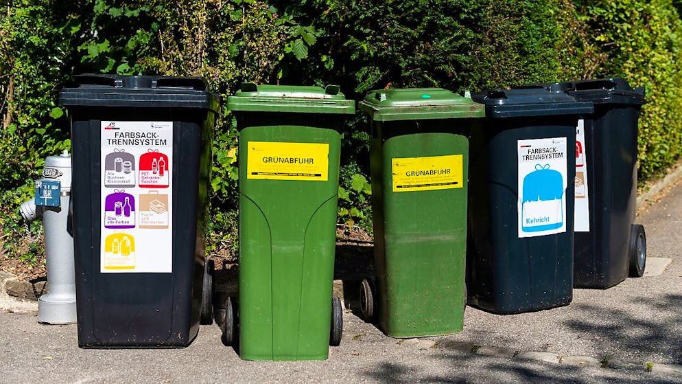 Bei der Einführung solcher Container für das Farbsack-Trennsystem sind Nutzungskonflikte entstanden. Deshalb wird die Einführung aufgeschoben. (Symbolbild)