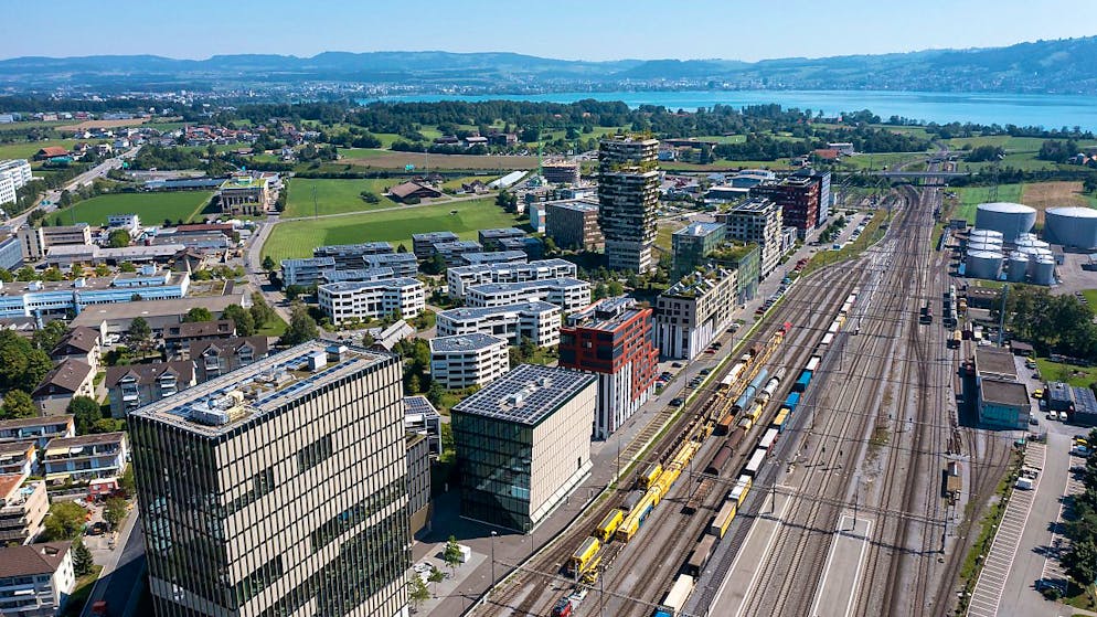 Das Gebiet Suurstoffi in Rotkreuz, auf dem Zug Estates tätig ist. (Archivaufnahme)