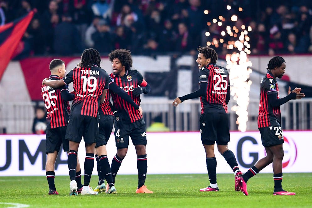 In Feierlaune: Seit sieben Spielen ist Nizza in der Ligue 1 ungeschlagen.