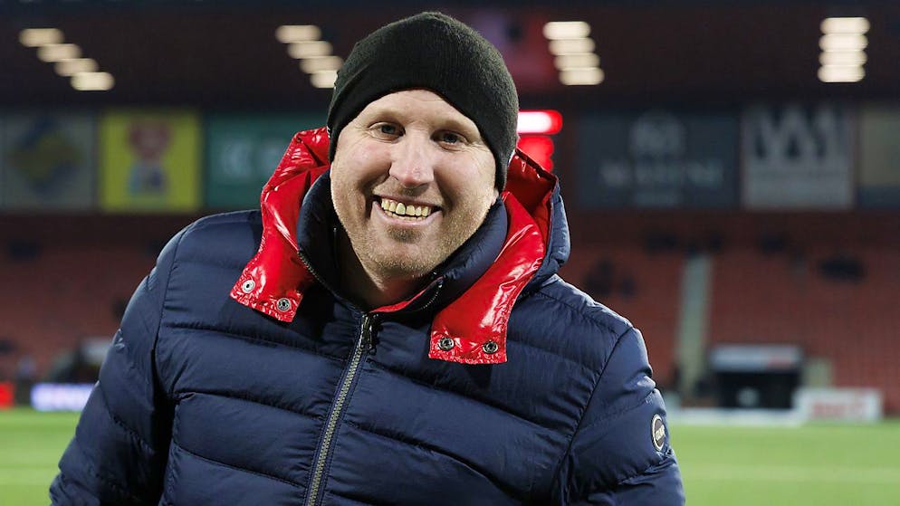 Lausanne-Sport gewinnt Spitzenkampf in Wil - Gallery. Lausannes Trainer Ludovic Magnin hat dank dem Sieg in Wil Grund zur Freude