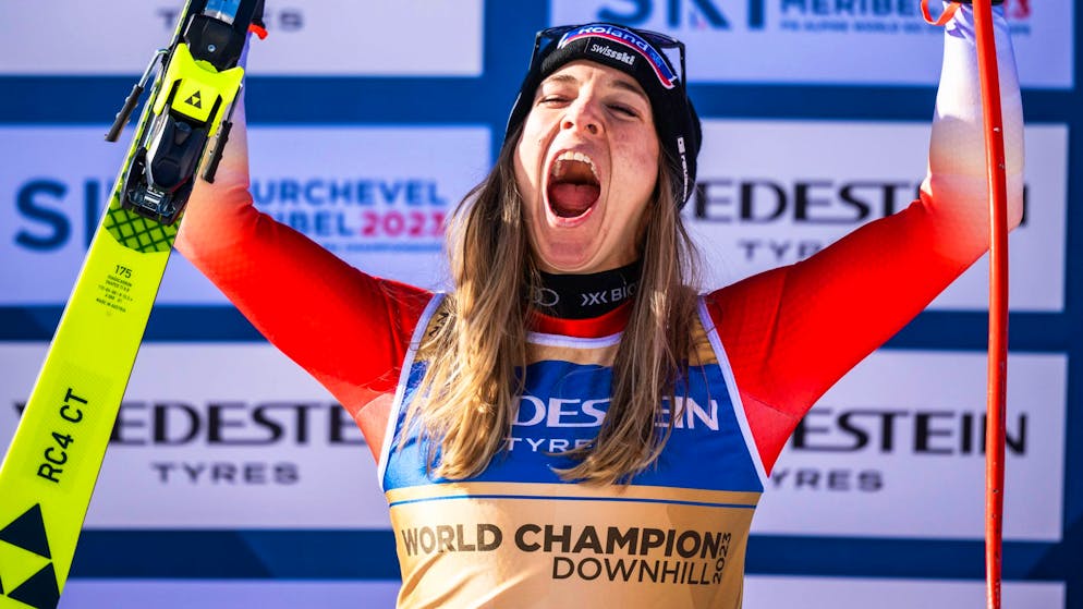 Jasmine Flury wuchs an der WM-Abfahrt über sich hinaus.