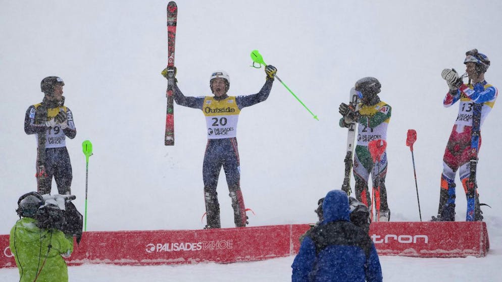 Alexander Steen Olsen (20) siegt vor Timon Haugan (19) Albert Popov (21) und Clement Noel (13).