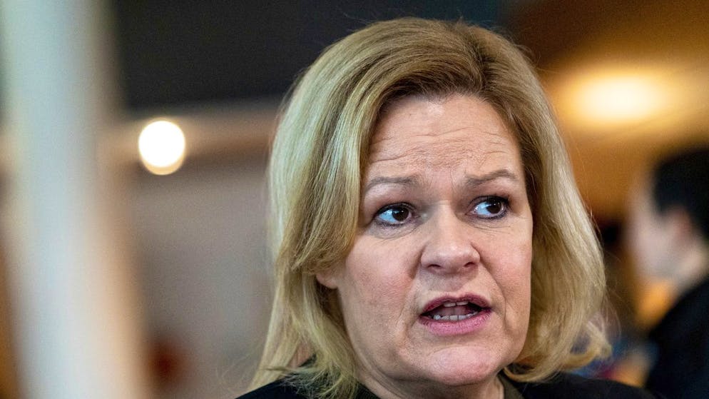 Die deutsche Innenministerin Nancy Faeser warnt vor russischen Sabotageakten in Deutschland.