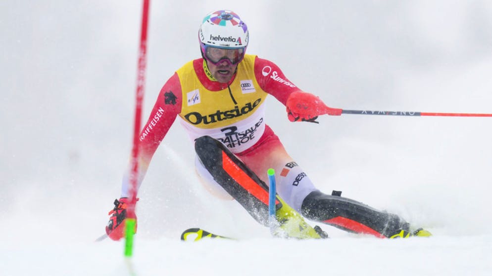 Daniel Yule fällt im 2. Lauf weit zurück.