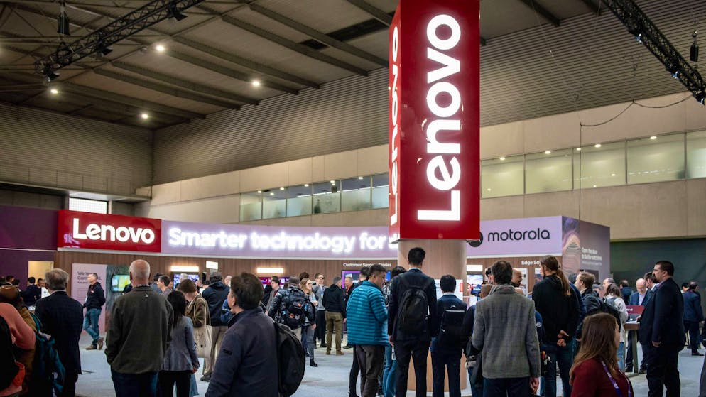 Lenovo zeigte in Barcelona ein ungewöhnliches Bildschirm-Konzept.