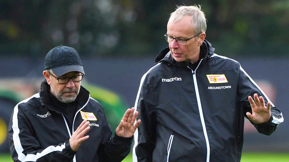 Christoph Biermann (rechts) durfte Union-Trainer Urs Fischer ein Jahr lang begleiten.
