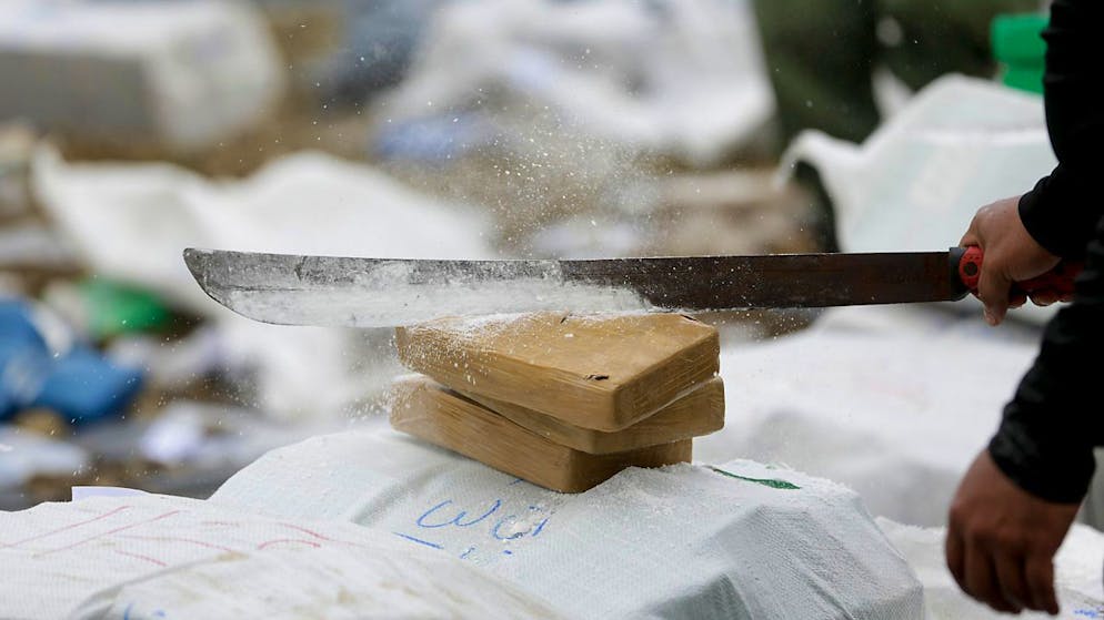 Près de dix tonnes de cocaïne ont été saisies la semaine dernière dans un bateau transportant du sel dans l'océan Atlantique, a annoncé lundi la police espagnole, «la plus importante» saisie de ce type jamais réalisée en haute mer par ses services. (image d'illustration).