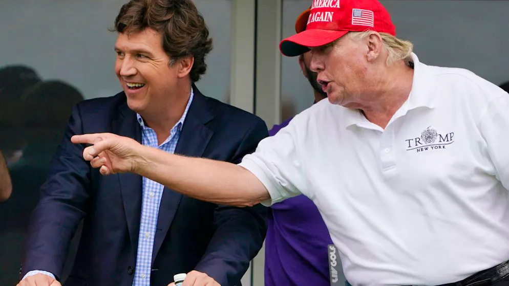 Früher verstanden sich Tucker Carlson und Donald Trump prächtig. (Archivbild)