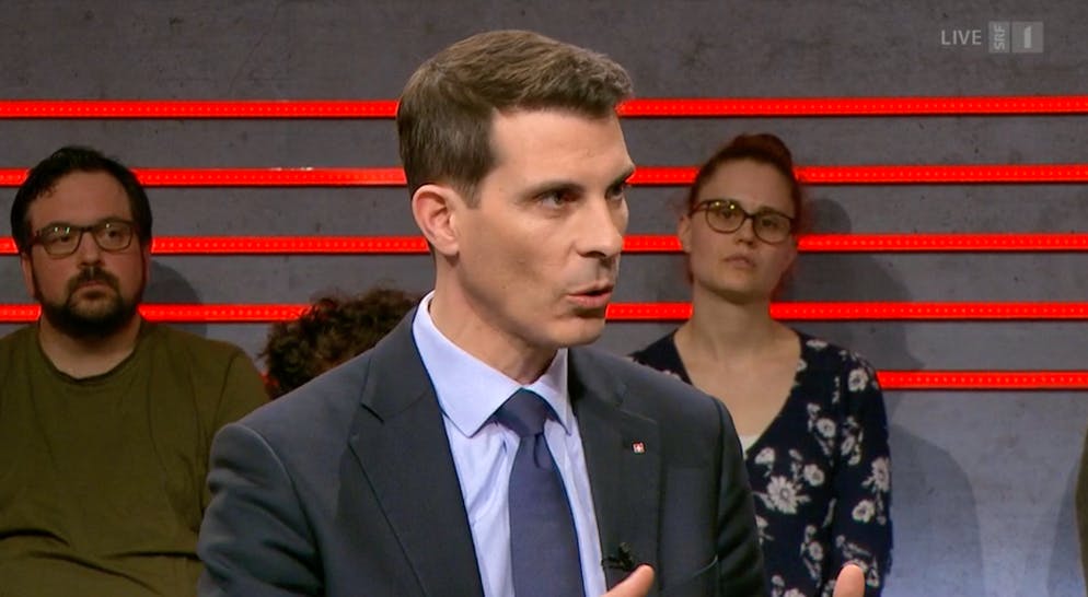 SRF-«Arena» widmet sich dem Ende der Credit Suisse. Im Studio waren FDP-Parteichef Thierry Burkart ... 