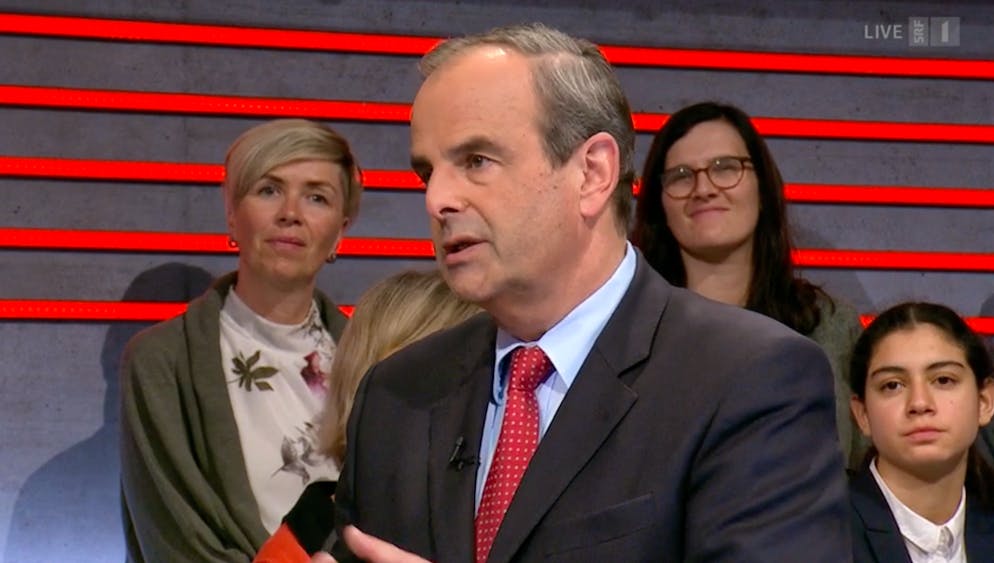 SRF-«Arena» widmet sich dem Ende der Credit Suisse. ... und der Präsident der Mitte-Partei, Gerhard Pfister.