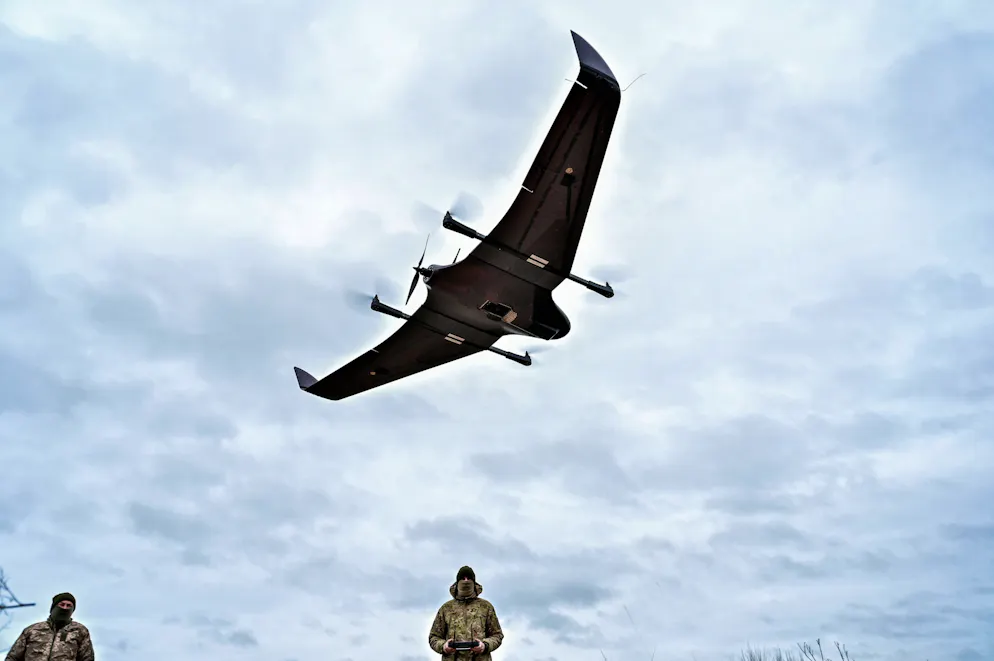 Demonstrationsflug einer Drohne in der Region Saporischja: Der Markt boomt.