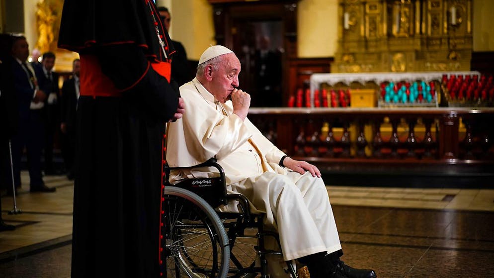 Le pape François est sorti samedi de l'hôpital à Rome (archives).
