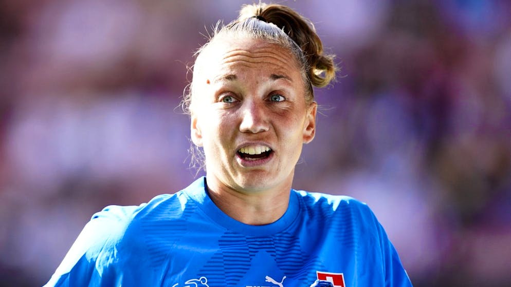 Gaëlle Thalmann était aux anges après avoir su que la Suisse allait organiser l’Euro 2025.