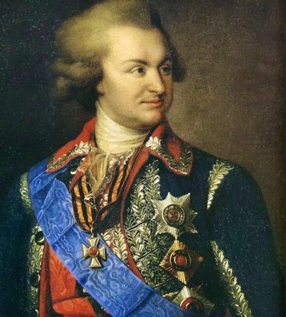 Ritratto Potemkin di Giovanni Battista Lampi il Vecchio.