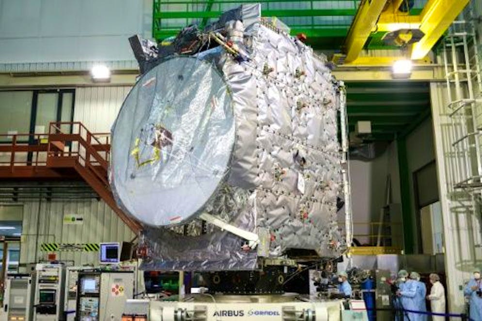 Destination Jupiter: the European Juice probe in the starting blocks - Gallery.  The Juice space probe at the ESA premises in Toulouse on January 20, 2023