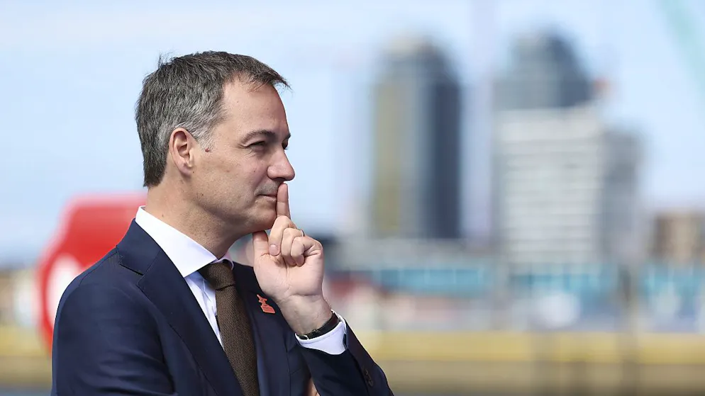 Le Premier ministre Alexander De Croo, actuellement à la tête d'un gouvernement démissionnaire, était absent de la Chancellerie au moment de l'incident, (archives)