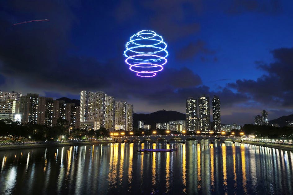 Plus d’un millier de drones vont illuminer la rade de Genève à l'Ascension blue News