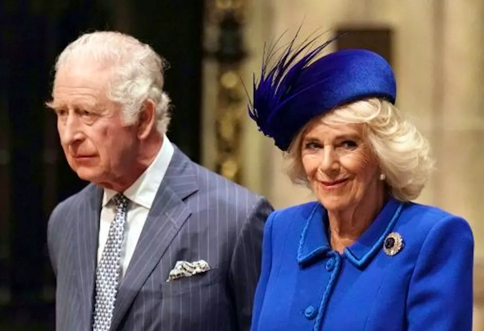 Camilla, von der dämonisierten Geliebten zur gekrönten Königin - Galeri. König Karl III. und Kaiserin Camilla in der Westminster Abbey am 13. März 2023 in London